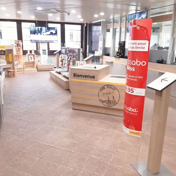 Surface de promotion filiale de la Poste Pully